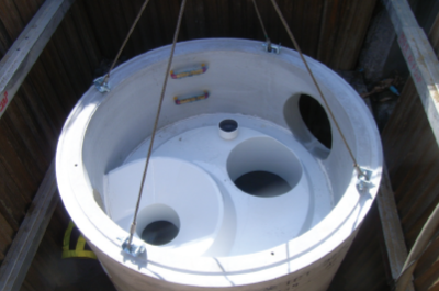 マンホール型路面排水対策製品 ヒュームセプター